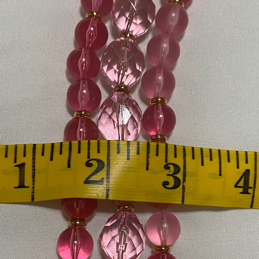 Vintage Napier Elegant Pink Beaded Necklace - Picture 6 of 6